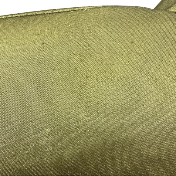 Amylynn Gia Satin Cutout Mini Dress Large NWT Olive Green Long Sleeves AL3006 - Picture 13 of 16